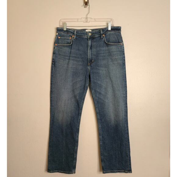 Citizens Of Humanity Zurie Ankle Straight Jeans Abalone Blue Size 31 Classic - Picture 2 of 8